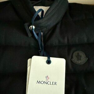 MONCLER Gallienne Gilet Cashmere Blend DownVest, Black, SZ M,IT3, LK NEW,1795$RT